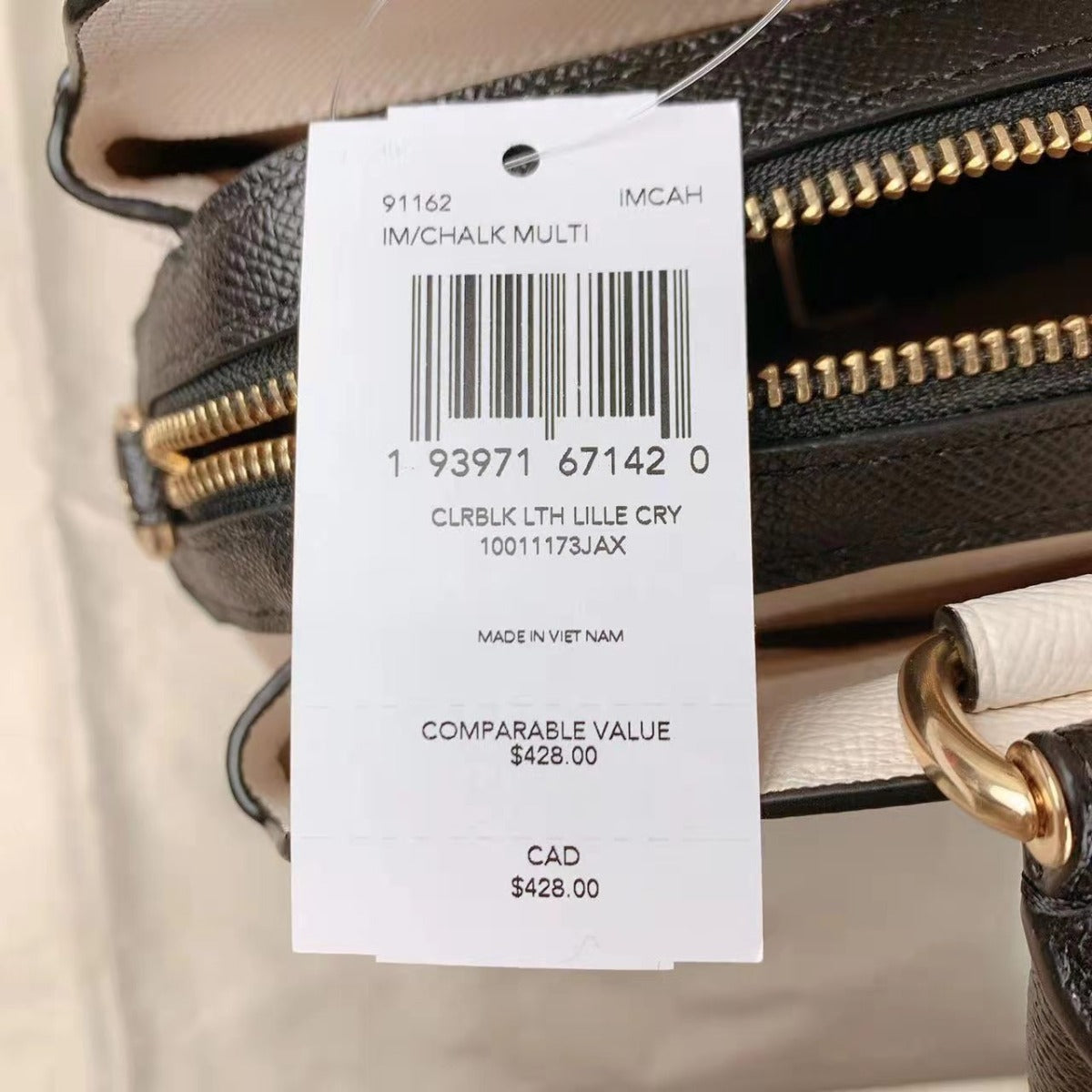 Coach 91162 Lillie Carryall In Colorblock Chalk Multi Coach 91162 Lillie Carryall In Colorblock Chalk Multi